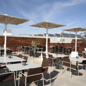 General view of Indus parasols on the terrace